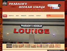 Tablet Screenshot of pharaohshookahlounge.com